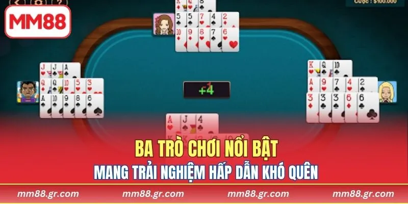 Ba trò chơi nổi bật mang trải nghiệm hấp dẫn khó quên