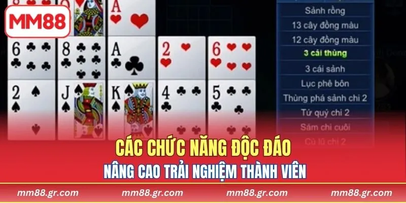 Các chức năng độc đáo nâng cao trải nghiệm thành viên